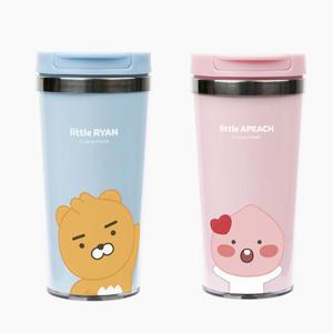 카카오프렌즈 그래픽 스텐텀블러 400ml/라이언 어피치 택1/219396/텀블러