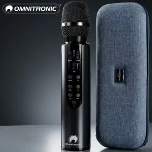 옴니트로닉 ASONE 블루투스마이크 블랙색상 무선 스피커겸용 일체형