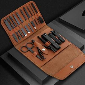 [기타]가죽케이스 튼튼한 손톱깍기 셀프 네일케어 손톱관리 발톱깎이 답례품 휴대용 정리도구