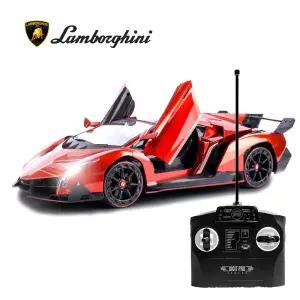 1:14스케일 람보르기니 베네노 레드 세계명차 라이트효과 자동도어오픈 리모콘 무선조종 RC카 토이게이트