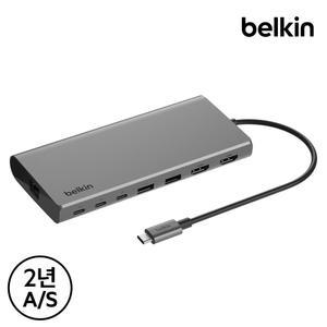 [벨킨] 8in1 듀얼 디스플레이 코어 C타입 멀티 허브 INC015bt