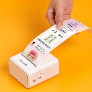 DULABEL 두라벨 라벨프린터 네임 이름 스티커 휴대용 라벨기 프린터기 무선 블루투스 바코드 QR코드