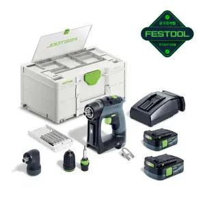 페스툴 CXS 12 25-Set (576871) 충전 전동드릴 드라이버 공구세트