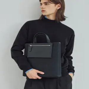 닥스 액세서리 24FW [스테디셀러] [토트백][CHECK BIZ][체크비즈] 체크패턴 포켓 DBBA4FE81BK