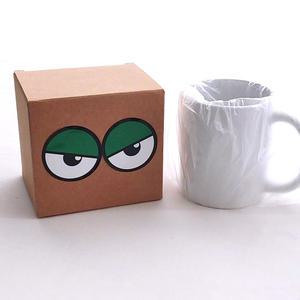 승화전사용 무지 머그컵 일직선 도자기 DIY 열전사 프레스 포토 인쇄 제작용 1p상자 포함