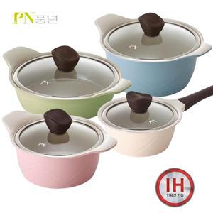 PN풍년 포시아D 올라 인덕션겸용 4종 냄비세트 (곰솥제외)