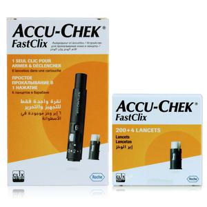 로슈 아큐첵 패스트클릭스 채혈기+채혈침 204개입 세트 자동란셋 채혈바늘