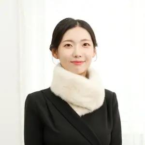 (WJ) 휘메일 양면 아이보리 밍크머플러 국내제작(WMF102) 국내생산 본사직영