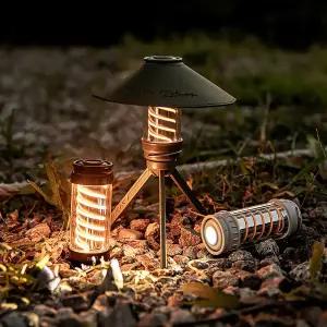 로티캠프 2IN1 쉐이드 캠핑 랜턴 LED 충전식 조명 작업등