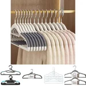 논슬립 회전형 옷걸이 10개/상의 니트 맨투맨 반팔 후드티 가벼운 튼튼한 슬림 가정용 매장용 업소용 빨래