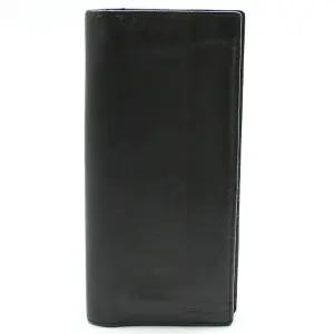 [중고명품] 블랙 사피아노 레터링 로고 장지갑