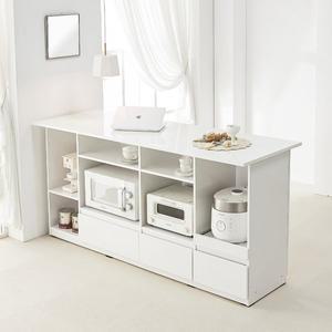 [기타]샤르 홈바테이블 아일랜드 식탁 렌지대 서랍밥솥 수납장 1700