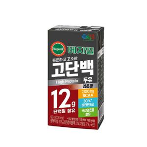 정식품 베지밀 고단백 두유 검은콩 190ml 48팩