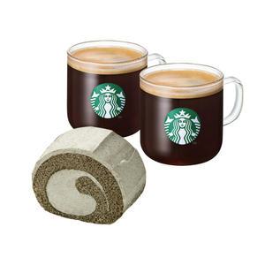 [스타벅스] 고맙습니다 카페아메리카노T 2잔+흑임자롤