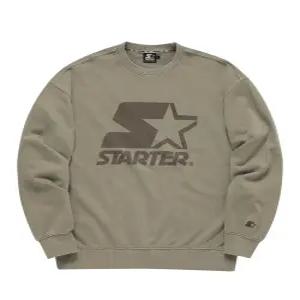 [스타터 블랙라벨]빅로고 피그먼트 스웨트 셔츠 (브라운) SA241IMM04_BRN