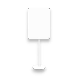 슬림 POP 스탠드거치대 A2 화이트 자석식 배너 입간판 안내판 메뉴판