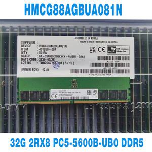SK 하이닉스 데스크탑 메모리용 RAM 32GB 32G 2RX8 5600 PC5-5600B-UB0 DDR5 UDIMM HMCG88AGBUA081N 1 개