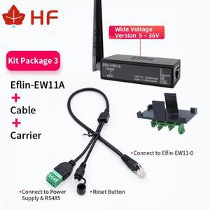 직렬 포트 RS485-WiFi 장치 서버 모듈 변환기 Elfin-EW11A-0 통한 Modbus 프로토콜 데이터 전송