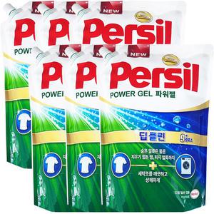 퍼실 파워젤 딥클린 일반용 리필 2.1L 6개