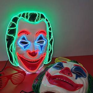 LED 조커 파티 가면 괴물 할로윈 소품 웃긴 마스크