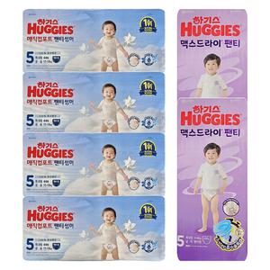 [낮밤세트-팬티 5단계] 매직컴포트 썸머 공용(44매x4팩) + 맥스드라이 남아(44매x2팩)