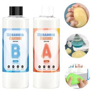 1:1 AB 스퀴시 송진 젤 부드러운 액체 실리콘 고무 제작 키트 DIY 감압  짜기 장난감 250ml