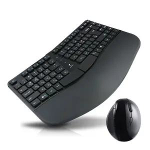 플레오맥스PEK-N5000인체공학 무선 키보드 마우스세트/PC/게이밍/컴퓨터/부품/오피스/사무용/게임/고급