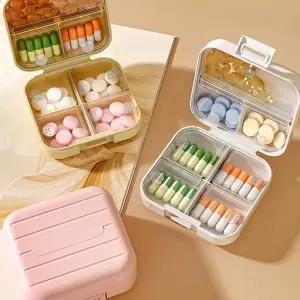 7구 휴대용 사각 약통 케이스 알약 보관함