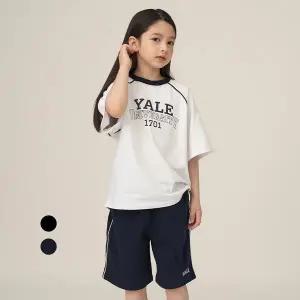 [예일키즈](대전신세계) 시원하고 트렌디한 라인 래글런 아동 반팔 반바지 세트 2종 1택 (정상가 64,000...