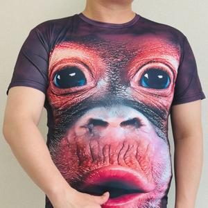여름 오랑우탄 반팔티 티셔츠 단체 고릴라 커플 원숭이 우정