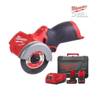 밀워키 M12 FCOT-5252X 충전 3인치 컷오프 그라인더 전동공구