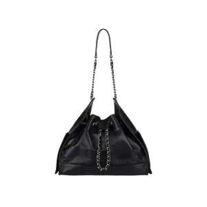 [피플오브더월드] 글라세 체인 레더 숄더백