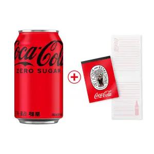 [본사직영] 코카콜라제로350ml X24입+코카콜라 메모페드