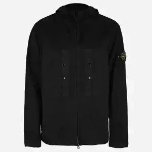 스톤아일랜드 5S 4100091 S0010 V0029 와펜 패치 수피마 코튼 자켓 블랙