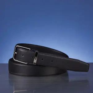 [닥스](강남점)DBBE5F170BK [25FW][비조벨트]블랙 DAKS로고 음각 소가죽 비조벨트