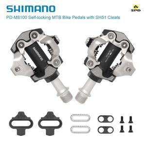 시마노 DEORE XT 페달, MTB 자전거 자동 잠금 SPD M8100 SH51 클릿 장착 산악