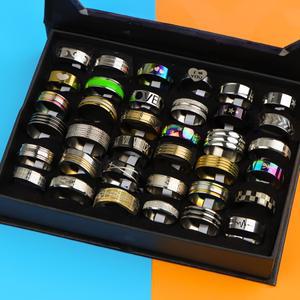 남녀공용 스트라이프 반지 20개 세트