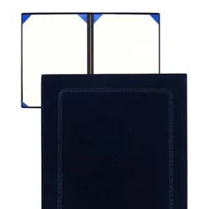 우단 상장케이스 A4 상장 융 표지 무지 무인쇄 케이스 수료증 화일 벨벳코팅