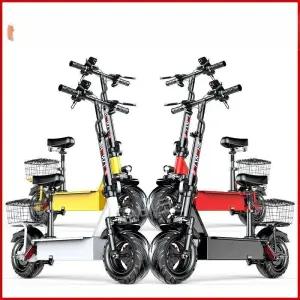 전동킥보드 전기스쿠터 2륜 보조석 접이식 대리기사 성인 블랙 앉아서타는