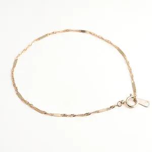 [로이드](마산점)14K 트위스트 프레스 포인트 팔찌 LWB25033G