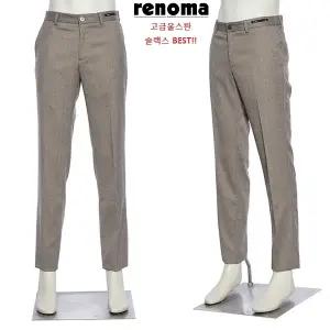 [롯데백화점]레노마 가을겨울 고급울스판 다크베이지 허리밴딩 프리미엄 슬랙스RPBP54AAS LDA