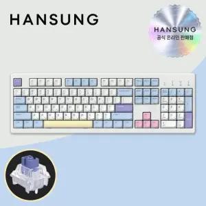 한성 TFG Cloud CF 동그리 코튼캔디 저소음 딥블루 뽀송 키보드