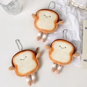 쓰러담아) 식빵 키링 미니파우치 동전지갑 카드지갑 식빵키링 인형키링 귀여운키링 가방고리