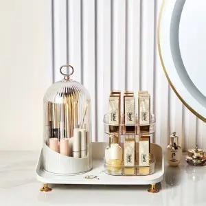 립, 브러쉬 전용 분리형 수납함 화장품 수납함 회전형 메이크업 정리함