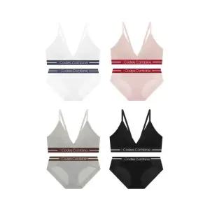 매장정품 코데즈컴바인 코튼 패드고정 브라렛 햄팬티 세트