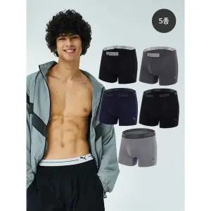 [푸마]하프단독5일팬티 남성 드로즈 5종세트 택일 95 115사이즈 _P405512960