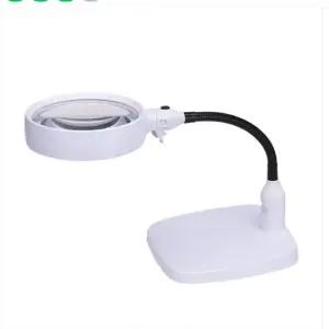 LED 자바라 스탠드 돋보기 고배율확대경 8배율돋보기스탠드 책상돋보기 노
