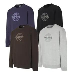 갤러리아 디스커버리 남여공용 아웃도어 전판 그래픽 기모 맨투맨 DXMT51056