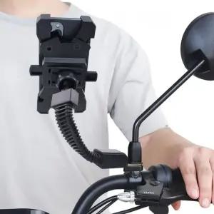 오토바이 휴대폰 백미러 거치대 브라켓 마운트 라이더