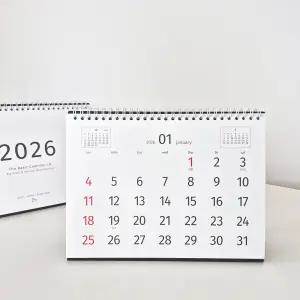 2026 모뉴 더베이직 캘린더 LB (큰 숫자 글씨 칸 넓은 대형 탁상달력 메모 업무 사무 스케줄 일정 학교 사무실 심플 양면 데스크)